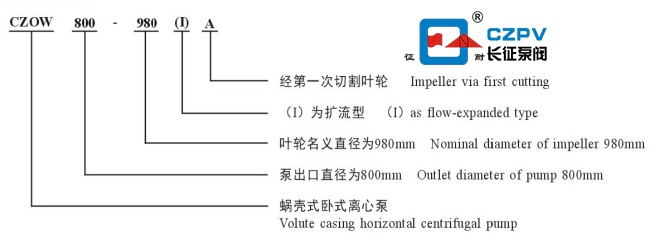 單級雙吸離心泵型號(hào)圖